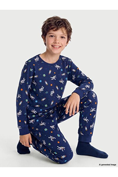 LC Waikiki Printed Boys' Pajama Set (W6)