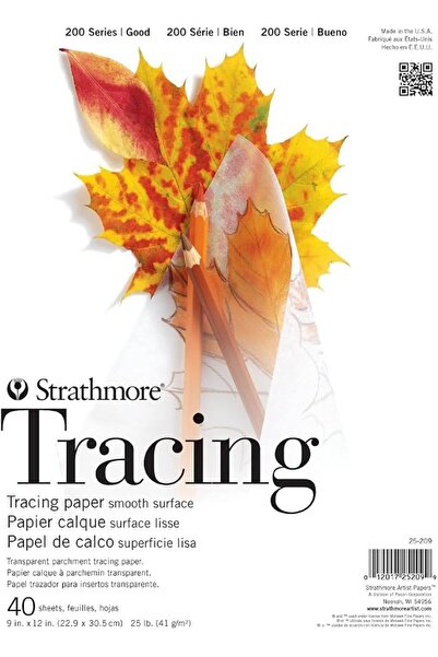 Strathmore ورق استشفاف من السلسلة 200، دفتر مربوط بالشريط، مقاس 9×12 بوصة، 40...