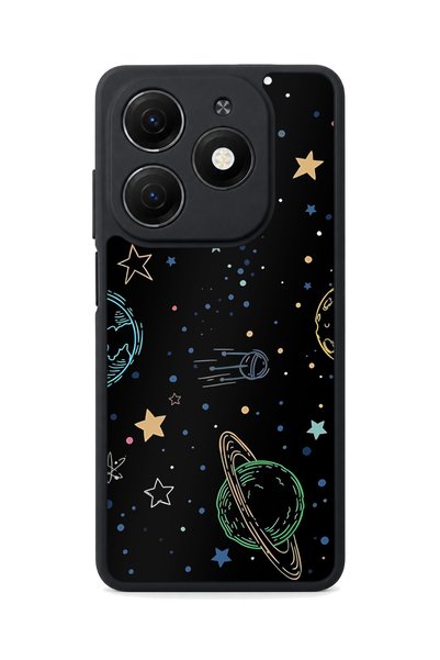 TECNO Spark 20 Compatible Stars Patterned Camera Protected Shockproof Case
