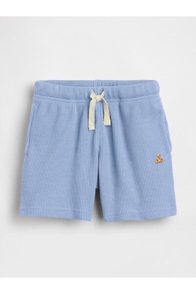 GAP Erkek Bebek Açık Mavi Pull-On Waffle Şort