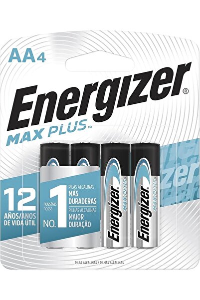 Energizer بطاريات قلوية Ep91Bp4T ماكس بلس 1.5 فولت للأجهزة عالية الاستهلاك لل...