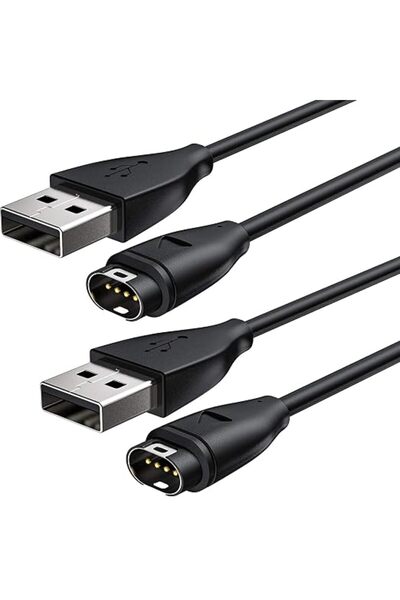 ELECDON 2-Pack Charging Cable Compatible for Garmin Watch, 3-Feet USB Charger...