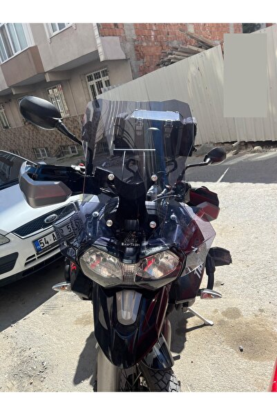 TRİUMPH TIGER 800XC 2010 2016 UYUMLU TURCAMI + DESTEK DEMİRİ GPS BAR SAĞ VE SOL SAPTIRICI FÜME 55M YÜKSEKLİK