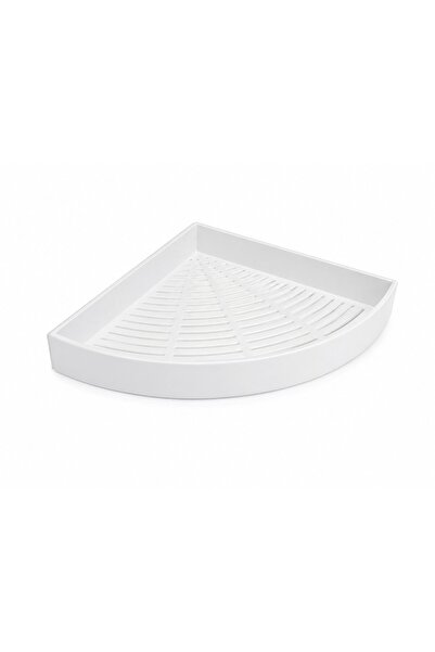 OEM Etajeră de colț pentru baie, albă, montare cu bandă adezivă dublă, design...