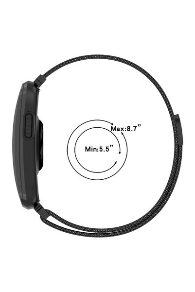 BASİAS Garmin Cırqa Smart Bracelet Compatible Woven Metal Cord