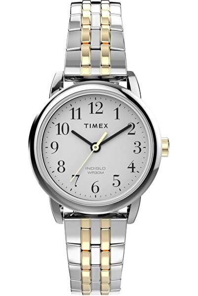 Timex ساعة بسوار قابل للتمدد انيقة وسهلة القراءة للنساء، من تايمكس، تناظري