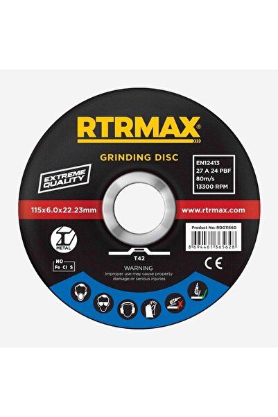 Rtrmax RDG18060 METAL TAŞLAMA DİSKİ 180*6.0*22
