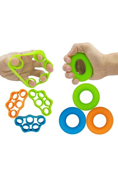 Arabest Hand Grip Strengthener,6 Piece Silicone Finger Exerciser Set,Forearm ...