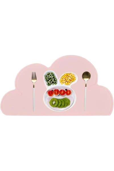 Arabest Cloud-Shaped Silicone Placemats for Kids,Non-Slip Food-Grade Table Ma...
