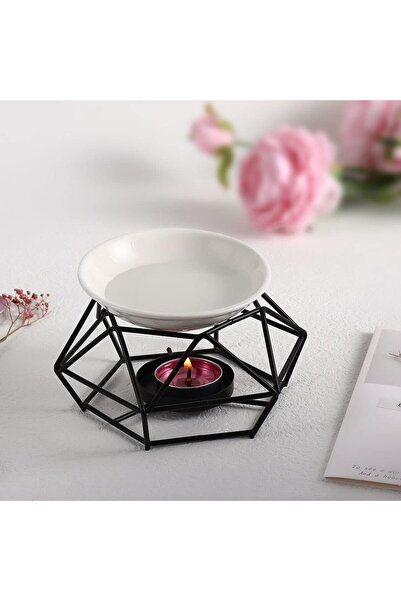 Arabest Ceramic Tealight Candle Holder and Essential Oil Burner,Metal Wax Mel...