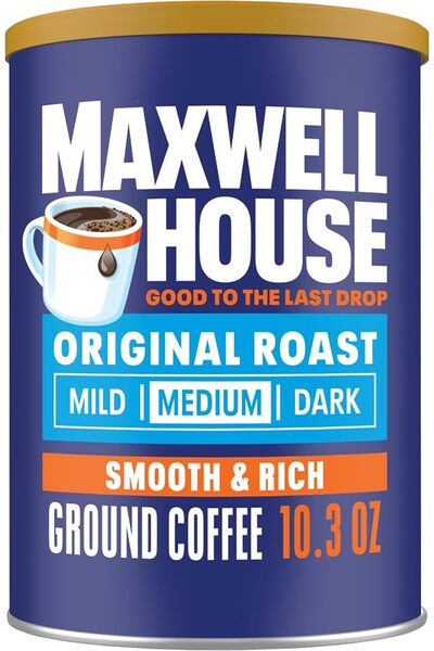 Maxwell House Original Roast Ground Coffee, 10.3 oz Canister