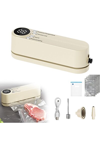 Arabest Mini Handheld Vacuum Sealer,3-in-1 Wireless Rechargeable Food Sealer ...