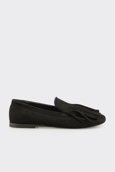 Elle Shoes Siyah Deri Kadın Günlük Ayakkabı