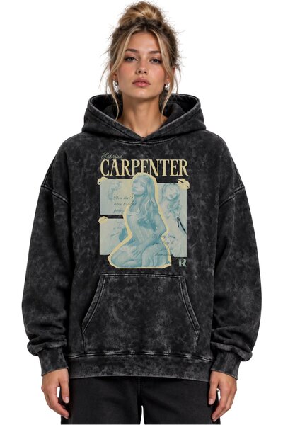 SEVBANO Σαμπρίνα Κάρπεντερ Τυπωμένο Unisex Oversize Washable Hoodie της Singe...