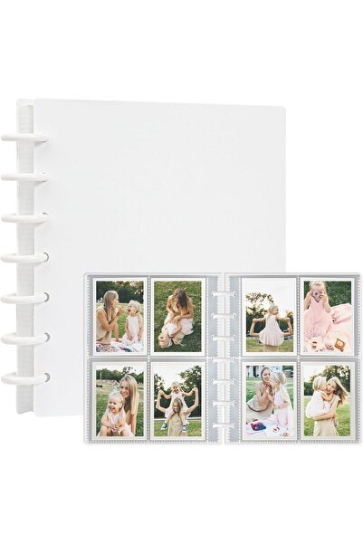 Arabest 3 Inch Photocard Binder with 30 Inner Pages,7 Ring Photo Holder for 1...