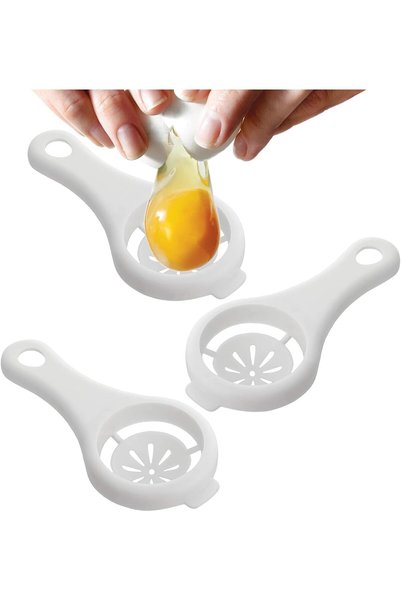 Arabest 2-Piece Egg Yolk and White Separator Set,Durable Plastic Egg Divider ...