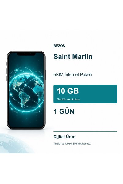 Generic Brand Saint Martin eSIM Internet Paket Dnevno 10 GB 1 Dan
