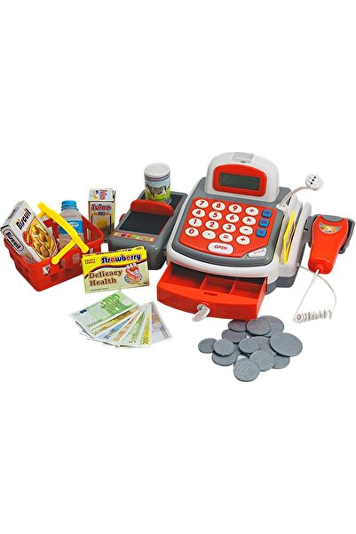 Generic Brand Pretend Play Store Cashier Cash Register Kit with Scanner