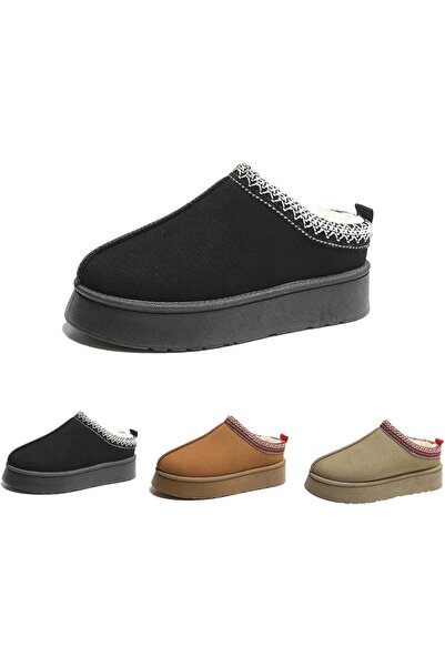 GENERAL Women's Slippers Platform Mini Boots Short Ankle Boot Fur Fleece Line...