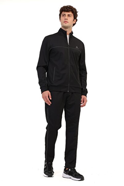 lumberjack طقم بدلة رياضية للرجال باللون الأسود MB CT176 LEON T.SUIT