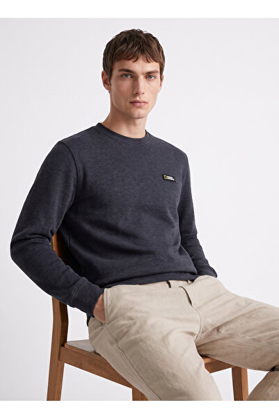 NATIONAL GEOGRAPHIC Antrasit Erkek Sweatshirt N6WM-SWT4103