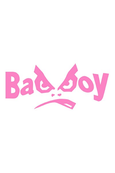 OEM Autocolant auto  "Bad boy ", model 1, 10cm, Roz