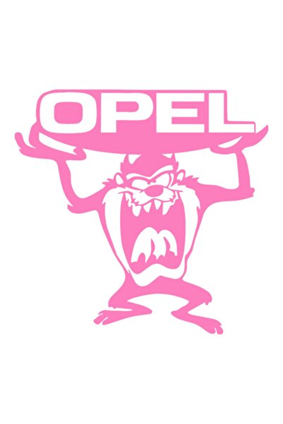 OEM Autocolant auto "Opel tazmanian", 10cm, Roz
