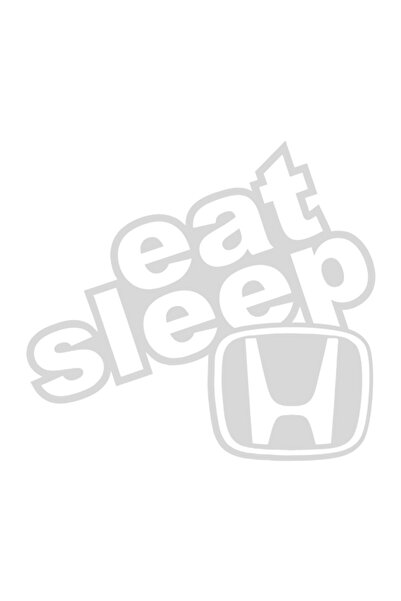 OEM Autocolant auto  "Eat sleep honda ", model 1, 10cm, Alb