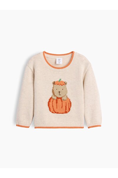 GAP Bebek Bej Brannan Bear Balkabağı Detaylı Kazak