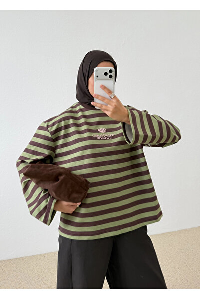 MODA AKSA 11301 BASİC PREMİUM SWEAT HAKİ