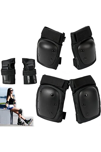AZONEE 6-in-1 Knee & Elbow Pads Set for Youth & Adults - Protective Gear with...