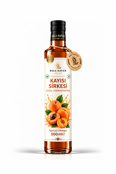 Kayısı Sirkesi 500ml - Doğal Fermantasyon - Apricot Vinegar