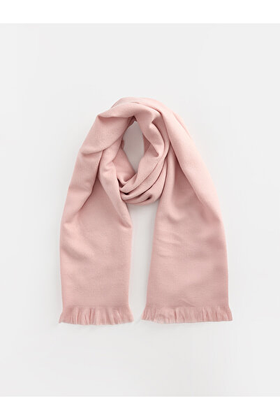 LC Waikiki Alita City Lcw Accessories Pink Dobby Plain Women's Scarf with a D...