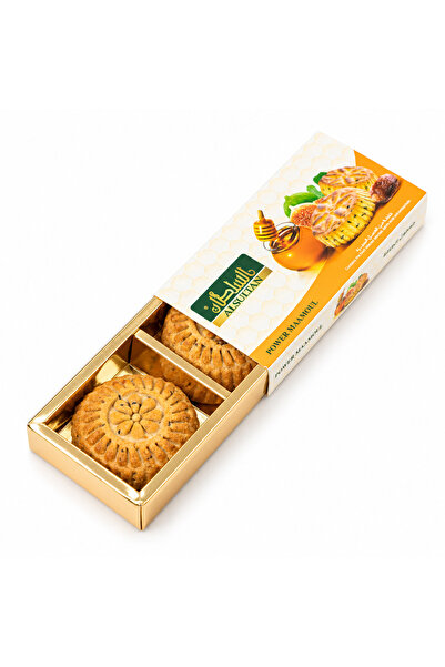 AL SULTAN Maamoul Al-Taqa Energy Maamoul 80 g - 2 Piece Single Serve Pack - Traditional Arabic Date Filled Semolina Cookies - On-the-Go Snack for Ramadan, Iftar & Suhoor
