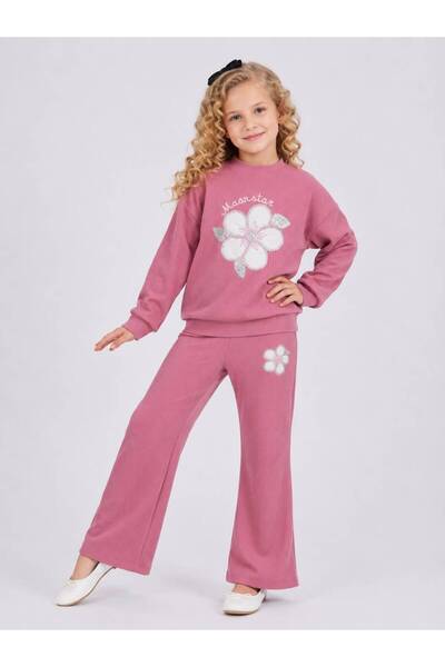 Erzani Kids Devojčin set sa izvezenim cvećem Luna Bloom