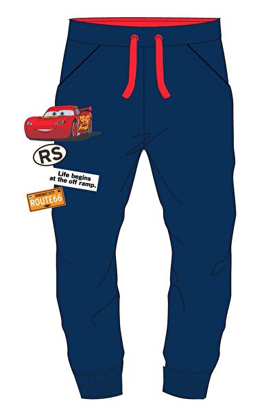 Disney Cars Pantaloni de trening albaștri 8 ani cu interior pufos și print la...