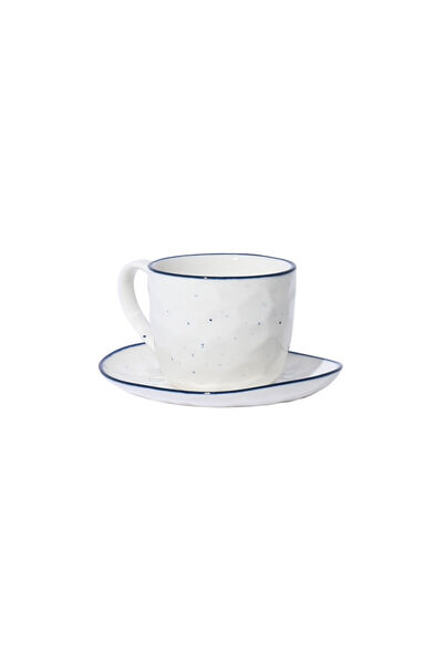 Estia Home Art ΚΟΥΠΑ ΚΑΦΕ ESTIA ΠΟΡΣΕΛΑΝΗ ΤΥΠΟΥ PEBBLES 120ml ΜΕ ΠΙΑΤΑΚΙ