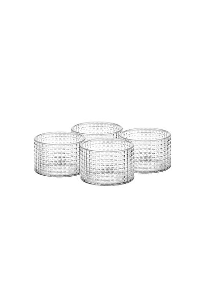 Estia Home Art ESTIA Γυάλινα Δαχτυλίδια Πετσέτας 5x3εκ. Σετ 4 τεμαχίων.