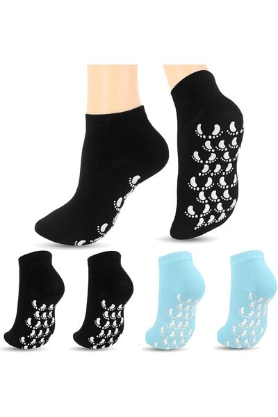 Arabest 2-Pair Moisturizing Gel Socks,Silicone Foot Care for Dry and Cracked ...