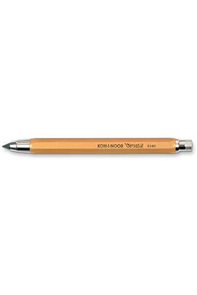 Koh-i Noor Set 2 x Creion Mecanic Metalic Auriu cu Ascutitoare, 5.6 mm, Koh-I...