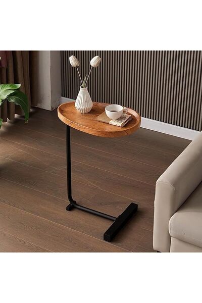Generic Coffee Table Oval Shape C Shaped, Versatile (Living Room, Snacks, Lap...