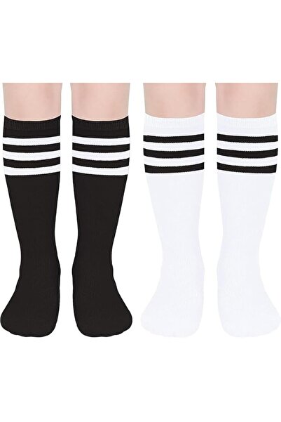 X SPRING Football Socks, 2 Pairs Unisex Childrens Soft Comfortable Sports Soc...