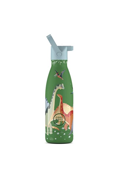 Cool Bottles The Kids Bottle Jurassic Era Thermos Water Bottle with Straw 350 ml