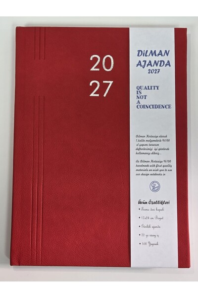 AJANDA SIRTLI TERMO DERİ 17x24 168yp(8412)