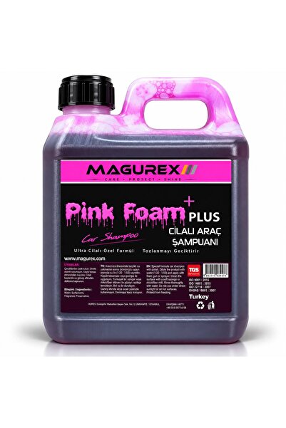 MAGUREX PİNK FOAM +PLUS CİLALI ARAÇ ŞAMPUANI 1L