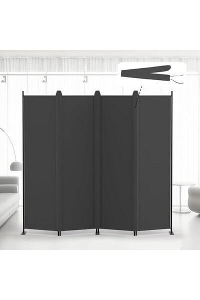 GENERAL Kokorona 4 Panel Room Divider, 180cm Folding Privacy Screen Wall Divi...