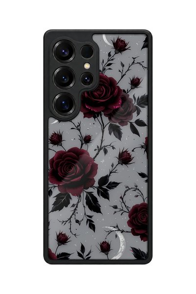 BGAKSESUAR Samsung Galaxy S25 Ultra Compatible Rose Patterned Camera Protecte...