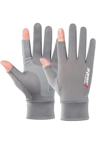 KUAZIVI Men Women Sun Protection Gloves Half-Finger Touchscreen Sunblock Glov...
