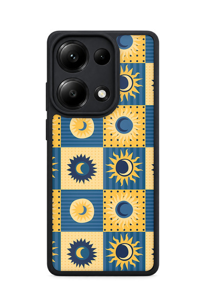 BGAKSESUAR Redmi Note 13 Pro 4g Compatible Solar Moon Patterned Shockproof Ca...