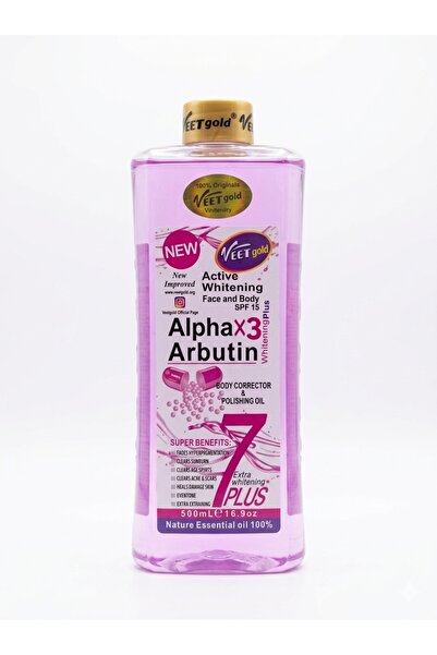 Veet Gold Fit Gold Alpha X3 Whitening & Correcting Oil for Face & Body with A...